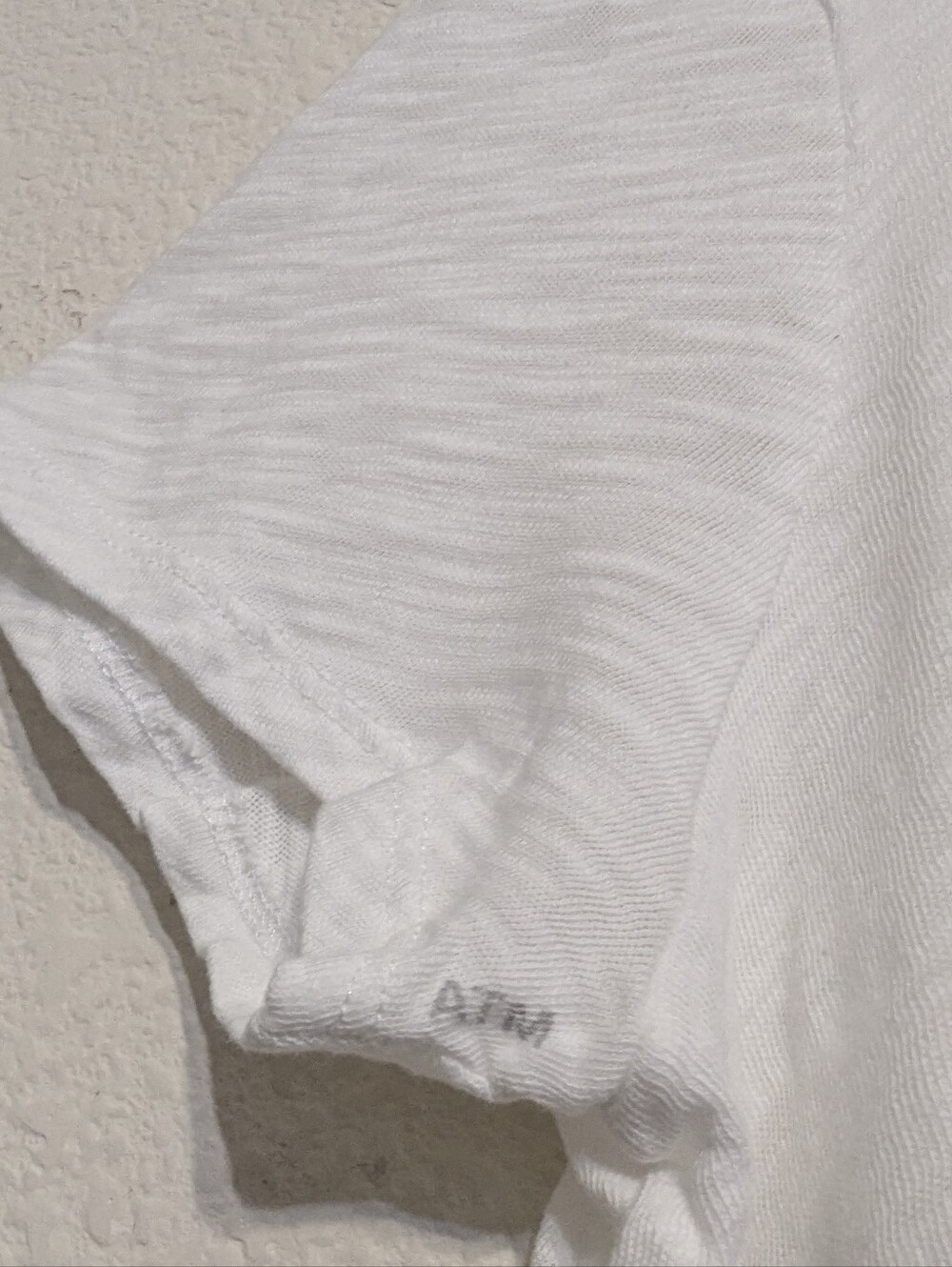 ATM Anthony Thomas Melillo V-Neck Tee Womens L White Slub Cotton T-Shirt - Picture 4 of 8